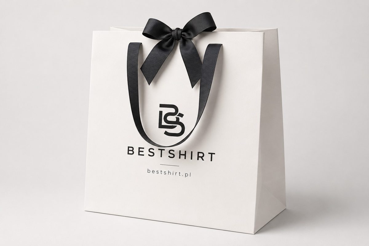 Torba papierowa z nadrukiem — przykładowa realizacja BestShirt.pl